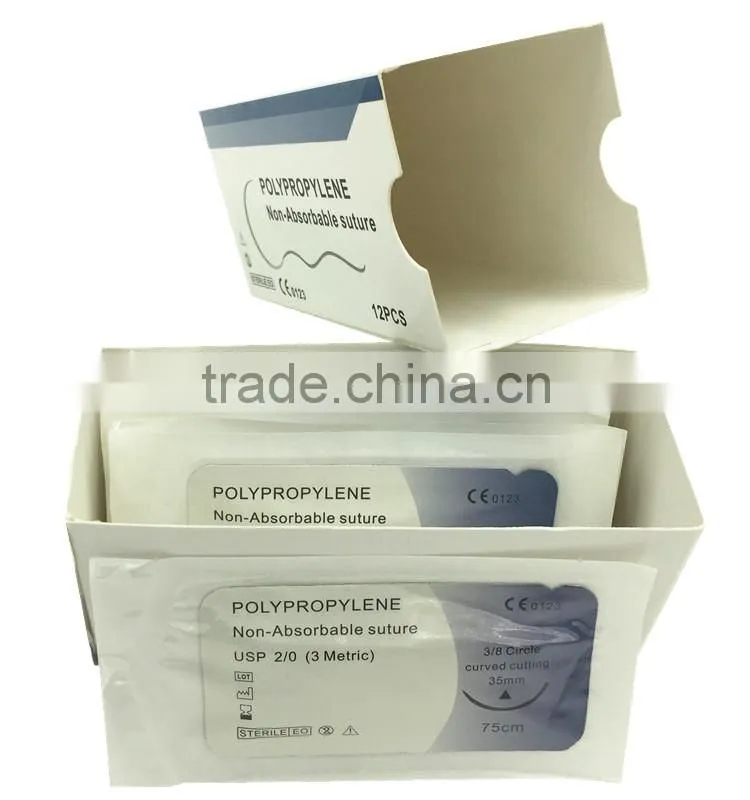 High Quality USP4/0 Polypropylene Monofilament Suture