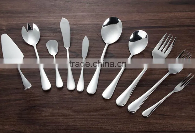 Junzhan stainless steel cake shovel with high mirror polishing and plain handle design