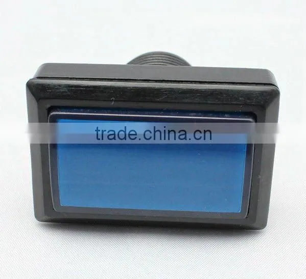 50.5*33 Rectangle with LED white plastic arcade game machine push button switch electric DJMAX pushbutton switch
