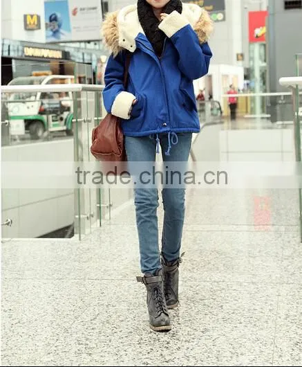 New Ladies Women's Winter Warm Casual Parka Fur Jacket Hooded lady jacket