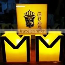 rechargable battery operated wedding party night club bar glowing light up decoration letter led table lamp