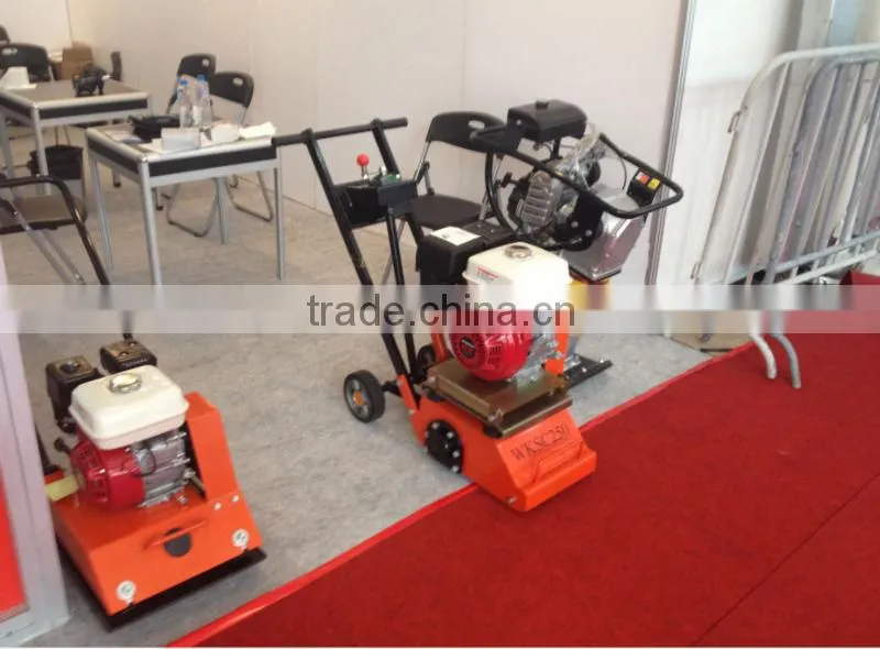 WKSC250 concrete scarifier,long service life,tungsten cutters,powered by GX160