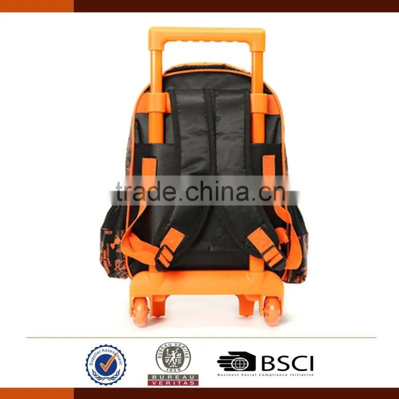 Hot sale EVA crazy racers school trolley bags for boys