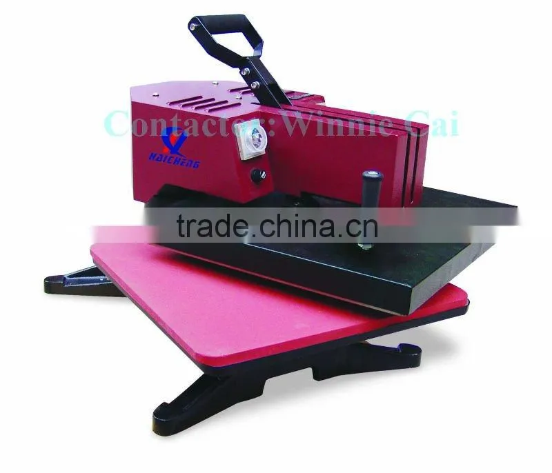 Manual wobble heat transfer machine