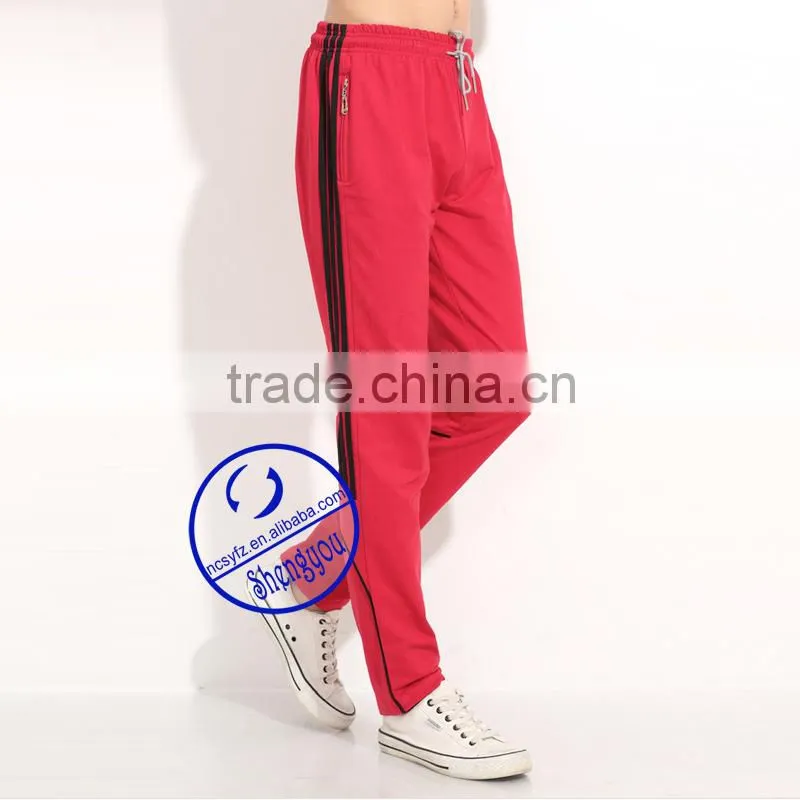 Custom wholesale cotton spandex mens jogger sport pants in bulk