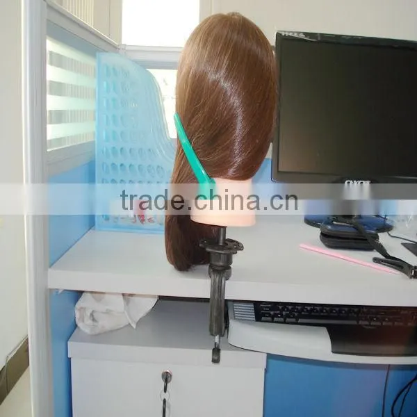 Custom Made male training head with 100% human hair