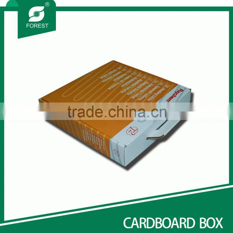 CARDBOARD PACKING BOX FLAT PACK GIFT BOX WITH HANDLE