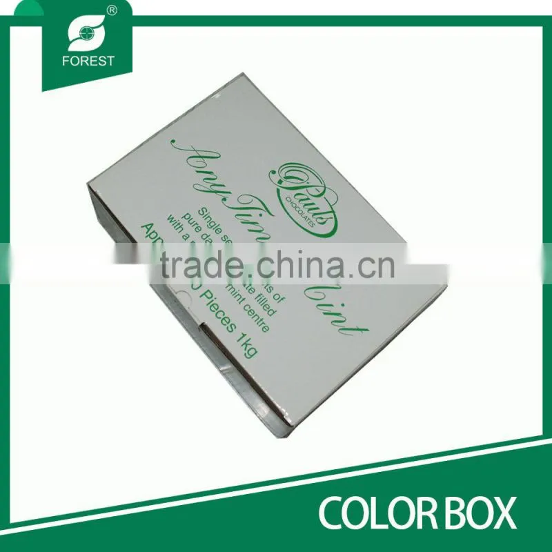 FOOD GRADE DIE CUT COLOR PAPER BOXES CHOCOLATES PACKAGING CARTONS WITH CUSTOM PRINTED