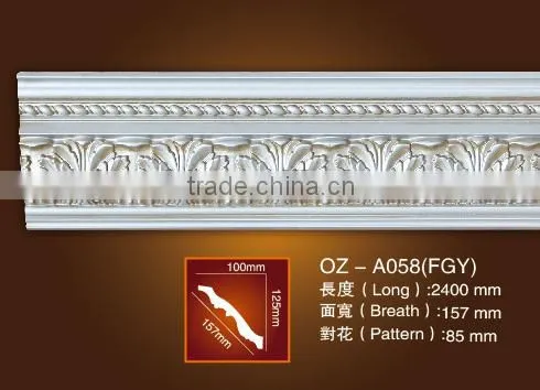 wall foam decoration polyurethane mouldings