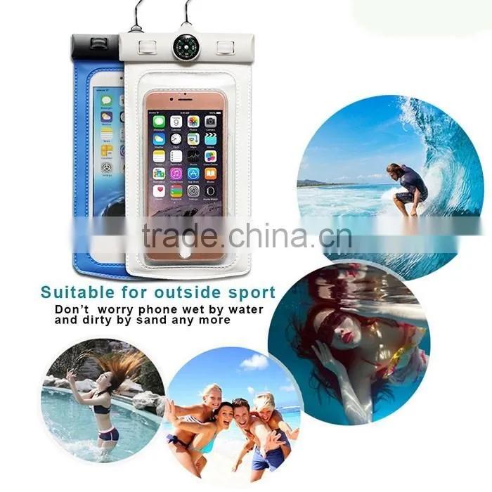 Outdoor sport PVC mobile phone pouch waterproof bag