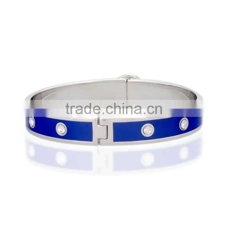 Fashion bamboo crystal gold bangles designs