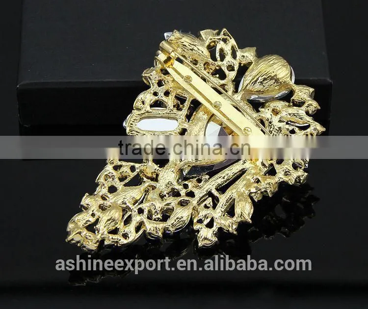 Exquisite cheap classic bridal bulk crystal rhinestone brooch/handmade rhinestone brooch