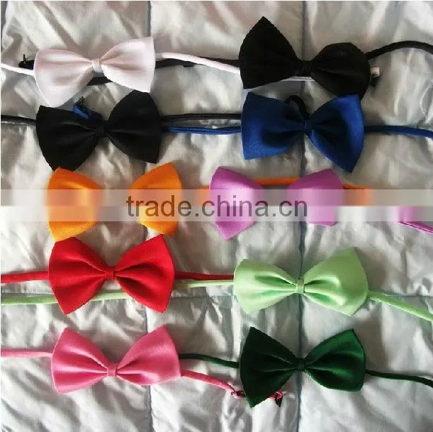 2013fashion design 100%silk self bow tie wholesale