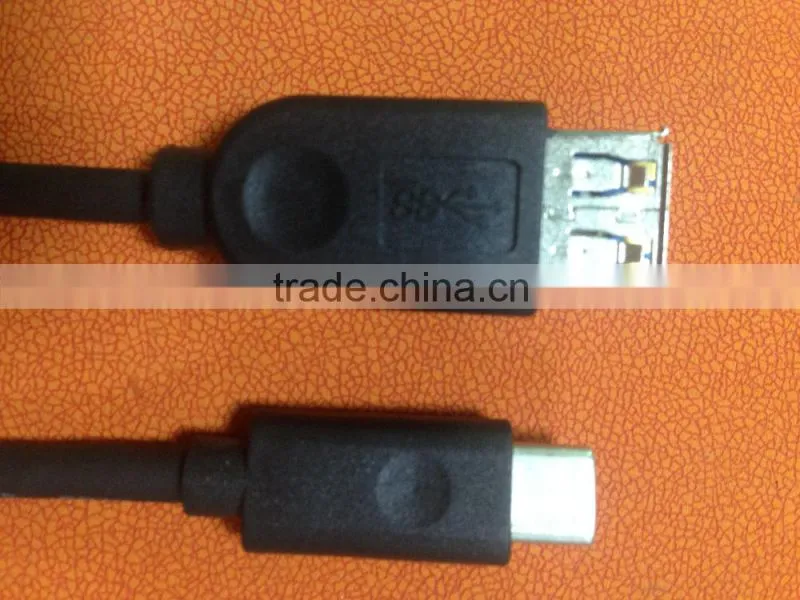 black usb 3.1 c to am cable