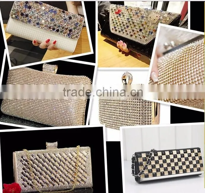 Gold color rhinestone and alloy cup chain with hot fix tape