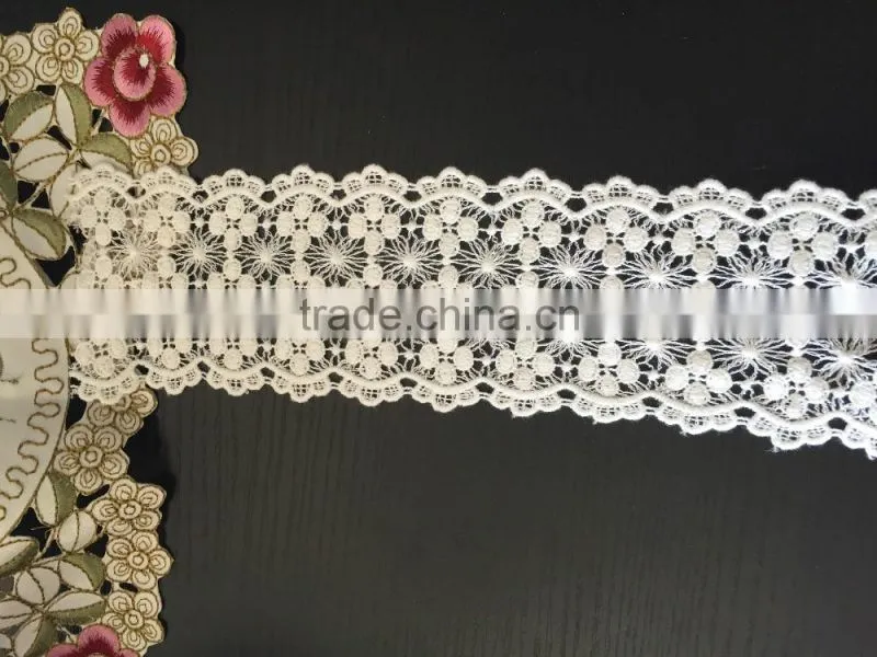 100% cotton Water soluble lace
