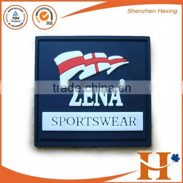 Factory price! custom high quality rubber patches,rubber logo patches,rubber patch logo