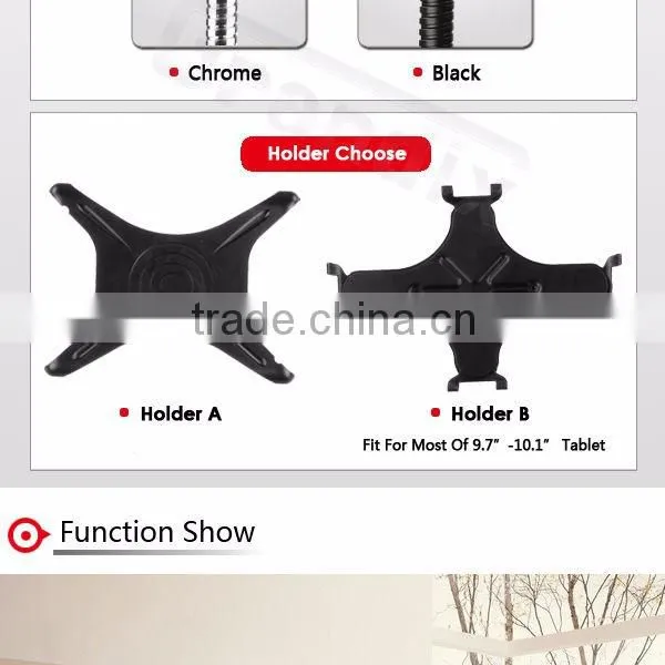 Universal tablet bed holder,Tablet PC clamp holder