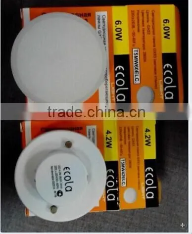 Round LED Under Cabinet Light 5w Dimmable 2835 SMD GX53 LED Furniture Lighting