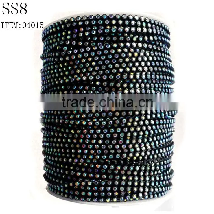 SS8 single rhinestone cup chain