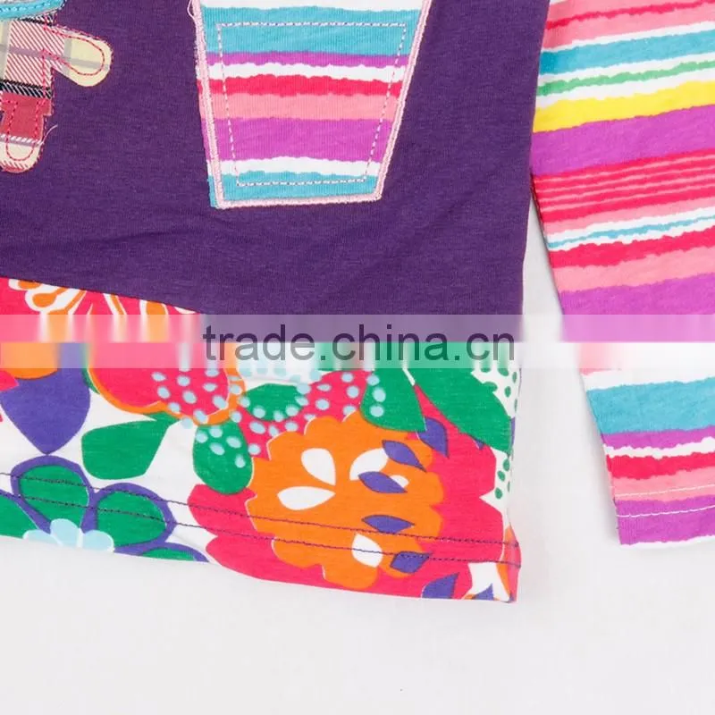 (F5717) 2016 new nova kids wear brand baby girls t shirts girls casual t shirts children clothes fashion kids clothes t shirts