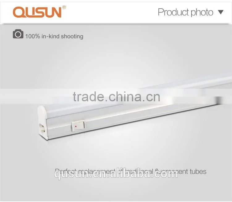 Aluminum integrated Fixture with on/off qwich 14W 1200mm lighting led t5