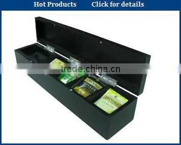 chinese wooden tea box with magnetic closure