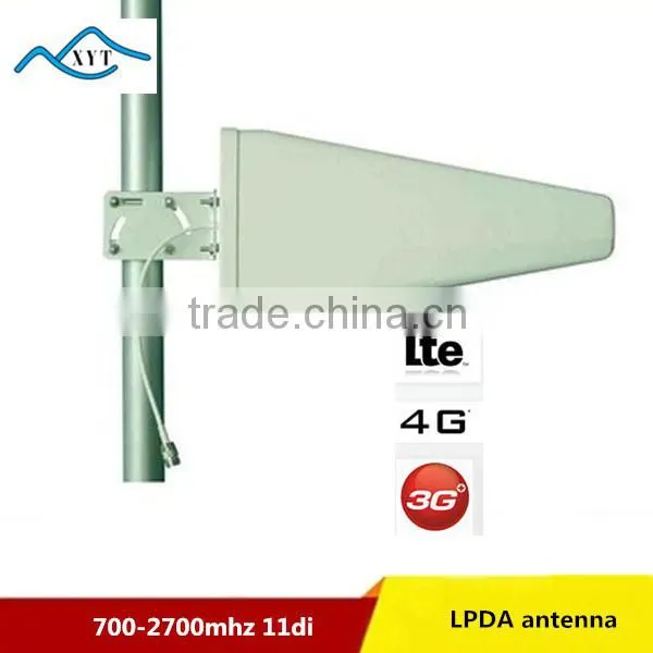 Outdoor wireless 4G LTE 11dbi LPDA flyaway antenna