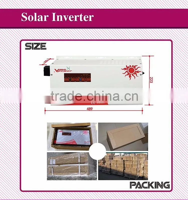 Green sky 500W off grid pure sine wave LED display solar inverter