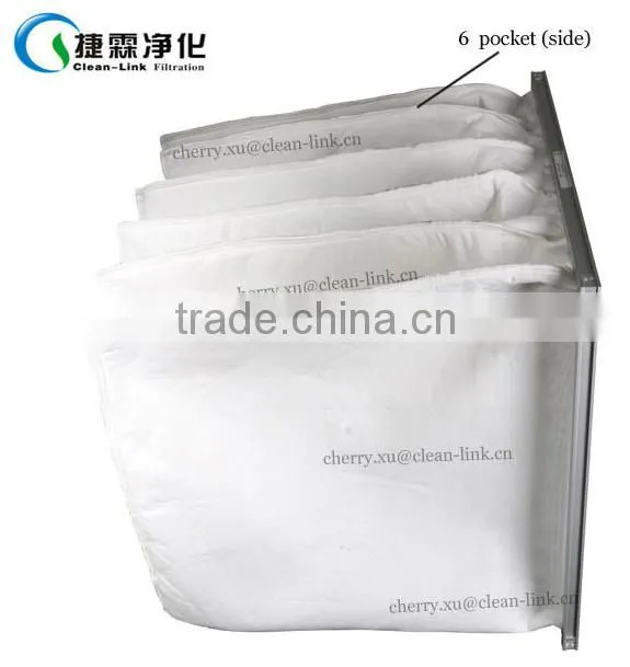 Hot sales hot melt pocket air filter