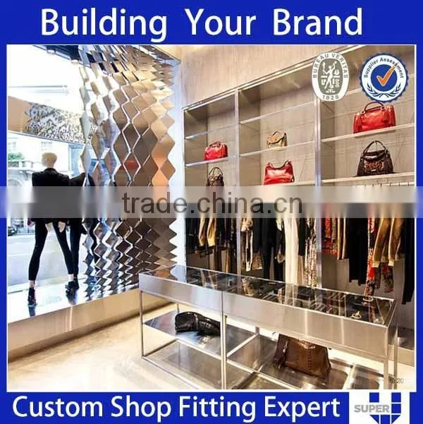 Best price durable wonden customized glass display cabinets