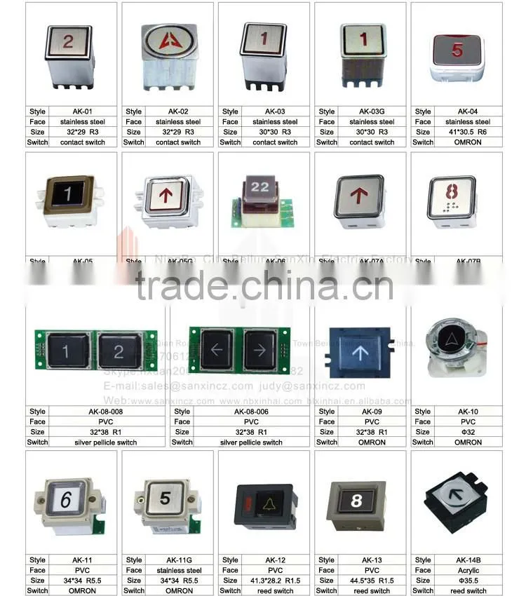 elevator parts Elevator Spare Parts Elevator Push Button