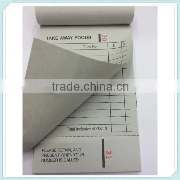China Supplier Order Docket Book Carbonless Take Away Book