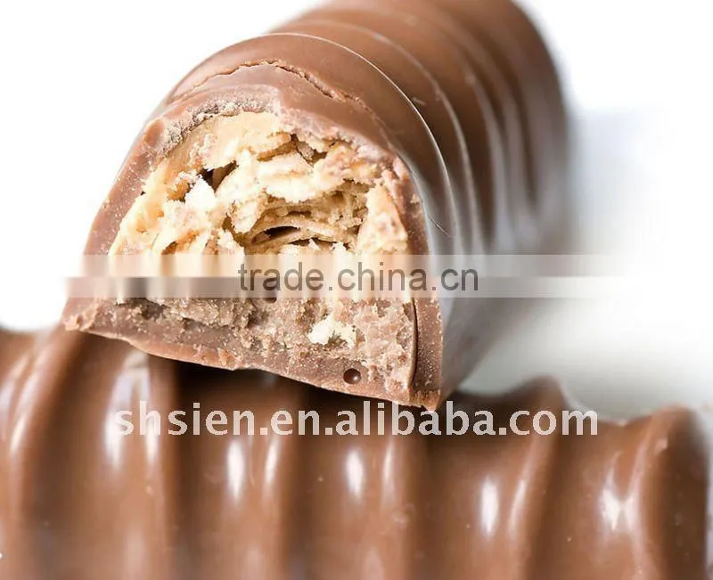 Chocolate enrobing machine