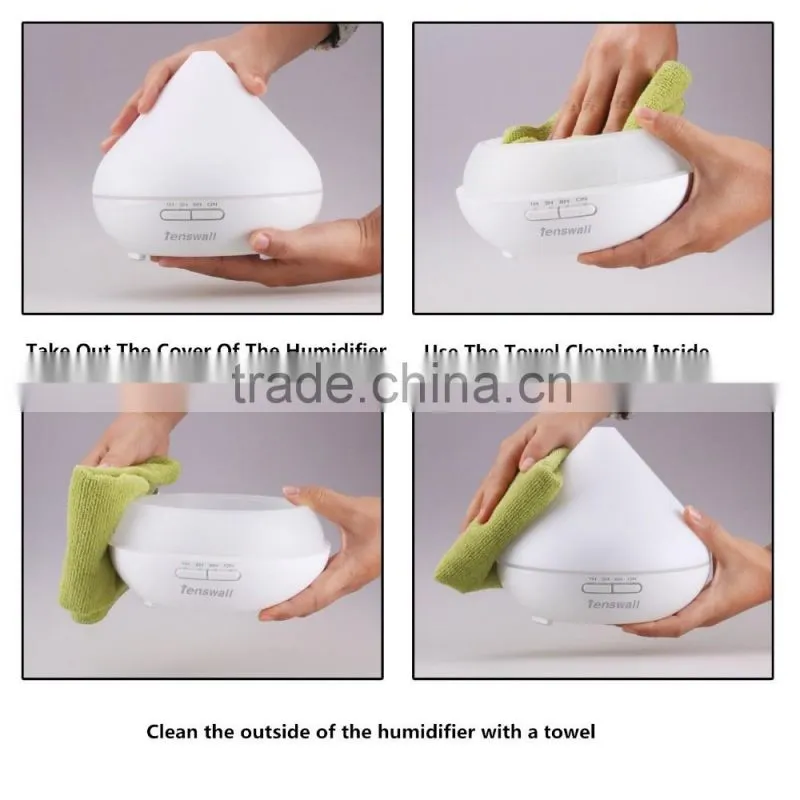 5 In 1Aromatherapy Diffuser With Multi-function Humidifier Air Purifier Ionizer And LED Color Changing Night Light