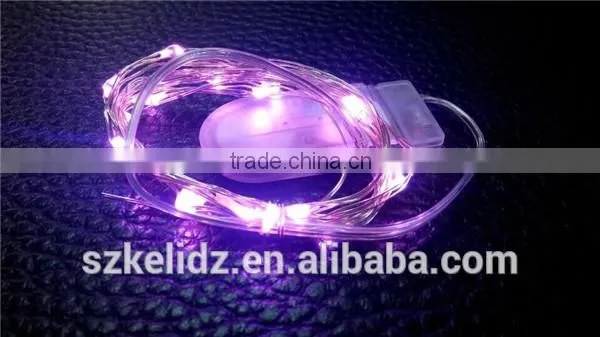 Silver Wire 20 Micro LEDs String Light Ultra-thin Starry Lights Battery