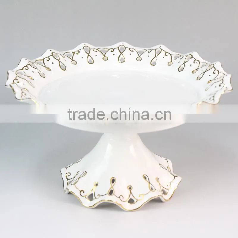 2015 new bone plate fruit, cake holder, stand dish