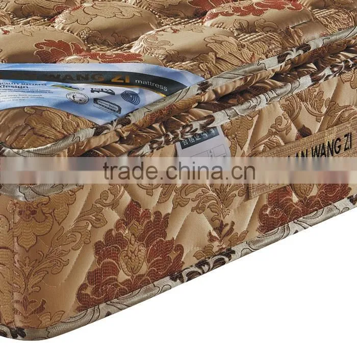 Luxury morden royal design european size mattress for bedroom