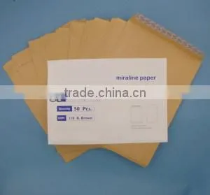 custom printing brown white black A4 c4 c5 b6 kraft paper envelope