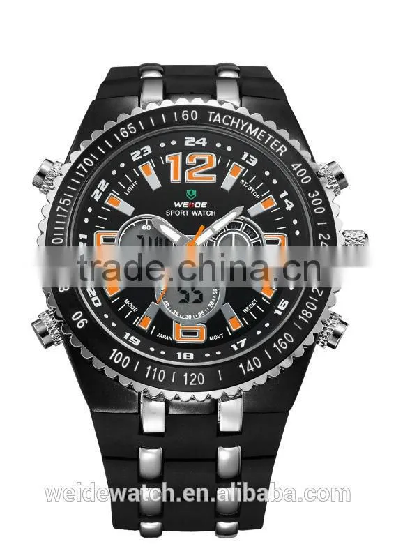 WEIDE WH1107-3 30 meters waterproof plastic band watches for resale world cup promotional items