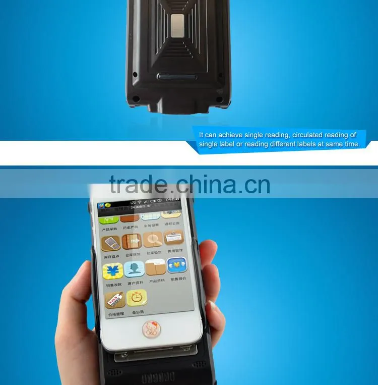3000mA Battery, Portable Cell Phone Specialized Bluetooth Barcode Scanner