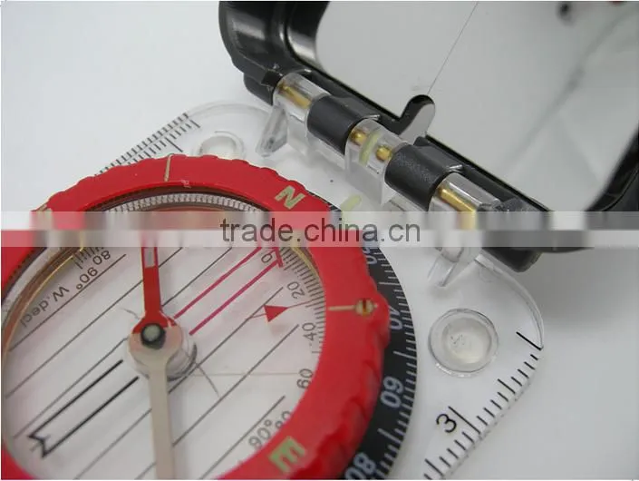 Outdoor Hiking Camping Pocket camping Map Compass with mirror