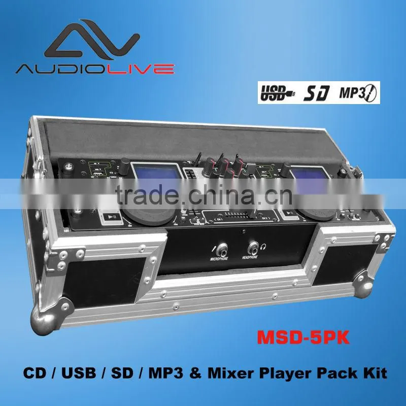 China factory USB Mp3 Audio DJ Mixer/ USB Player Pack Kit MSD-5PK