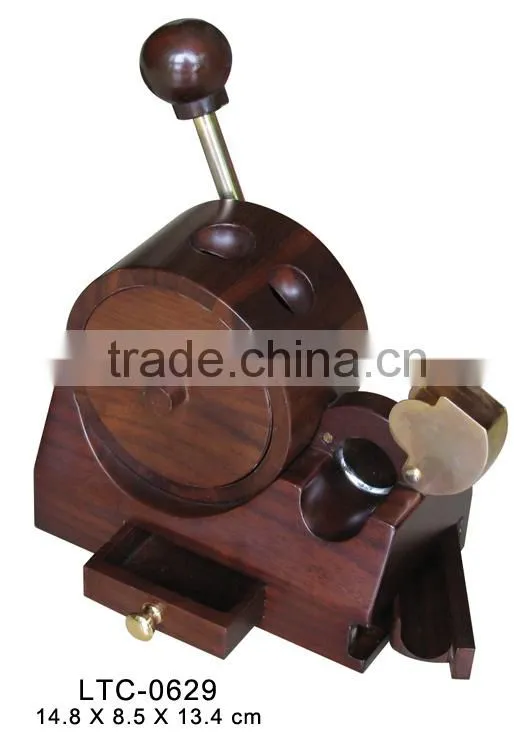 Wooden Desktop Guillotine Cigar Cutter