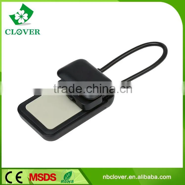 Every led 13000-15000MCD plastic 3 led bedside wireless reading lamp