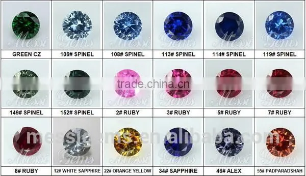 Wuzhou Hot Sale Gemstones 9 x 9 Trillion Cut 120# Spinel
