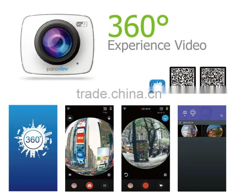 Factory OEM unique dual lens 360 camera panoramic PDV3600