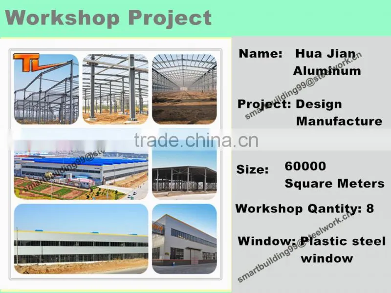 High Quality Workshop Warehouse Steel Building Structures
