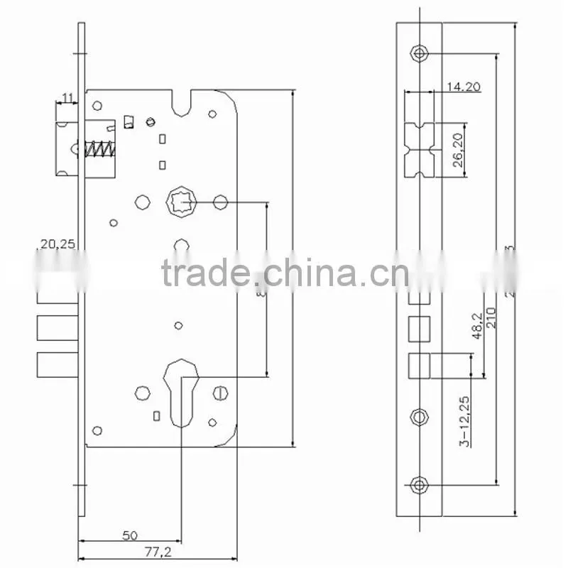 Luxury lock and mold latch locks for insert door lock