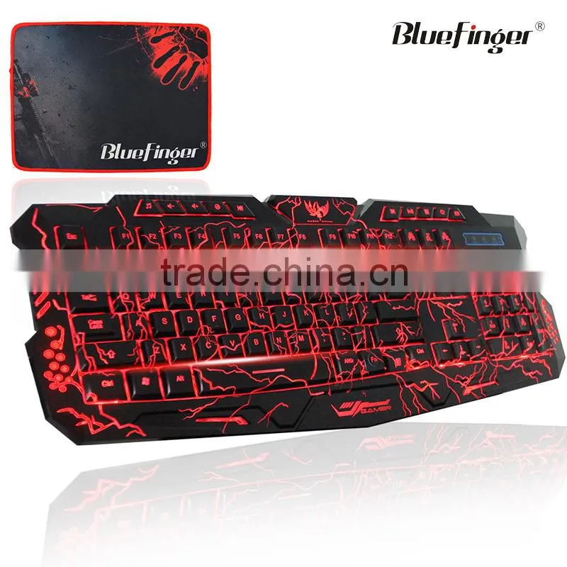 Shenzhen cool crack colored backlit computer keyboard manufacturing